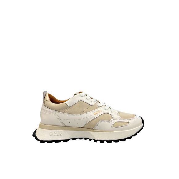 Hugo Boss White Leather Men Men's Sneaker